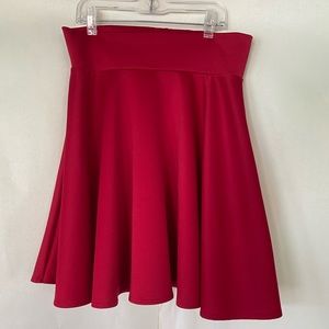 Red Skater Skirt